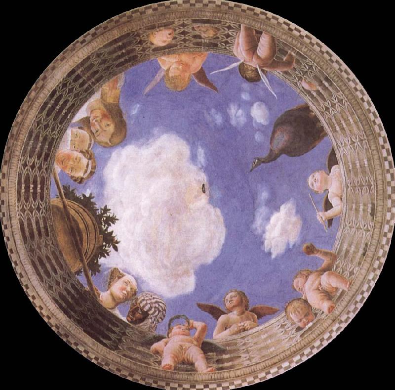 Andrea Mantegna Detail of Ceiling from the Camera degli Sposi